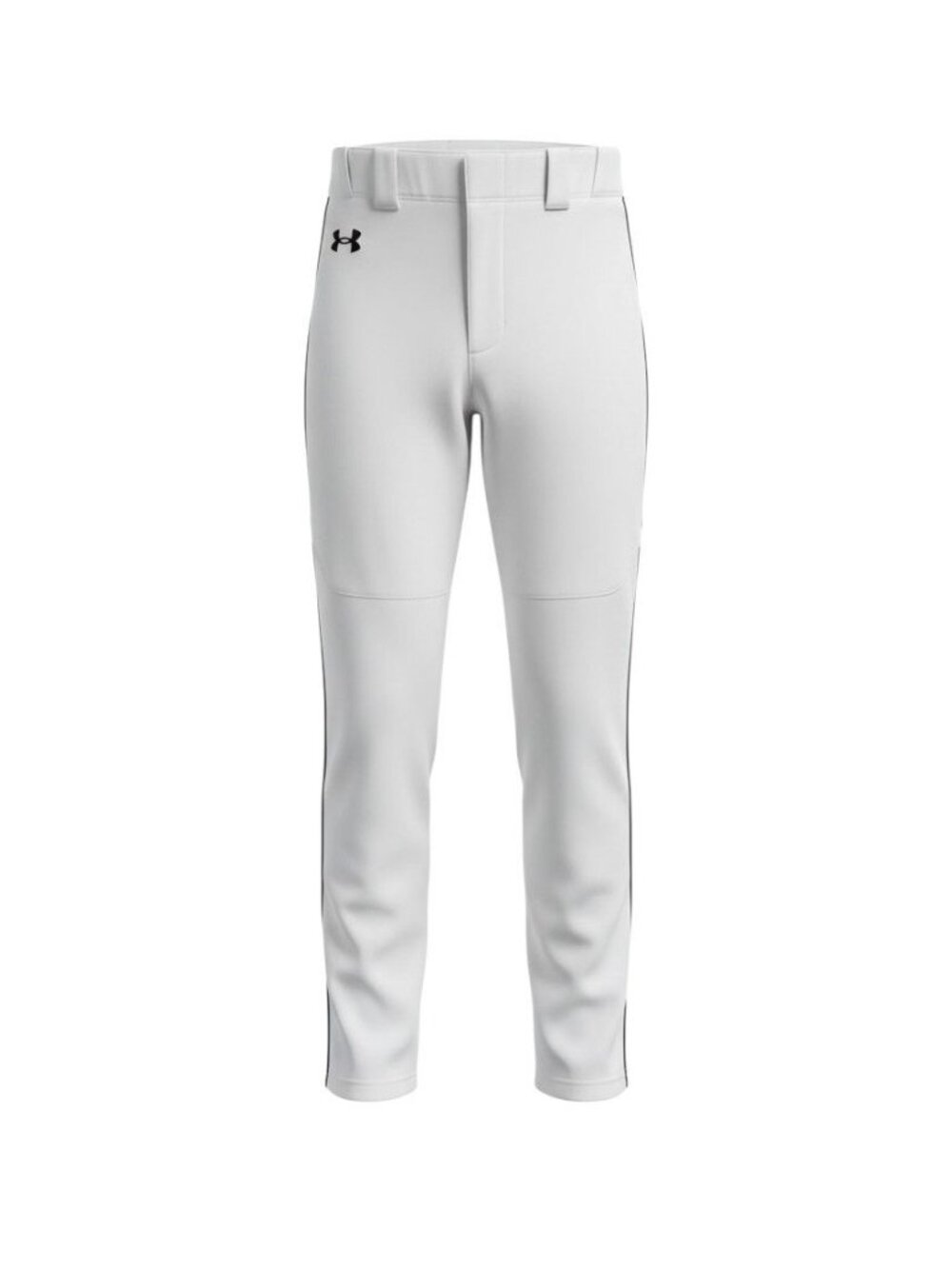 Under Armour Youth Baseball Pants White With Navy Piping Fitted Small